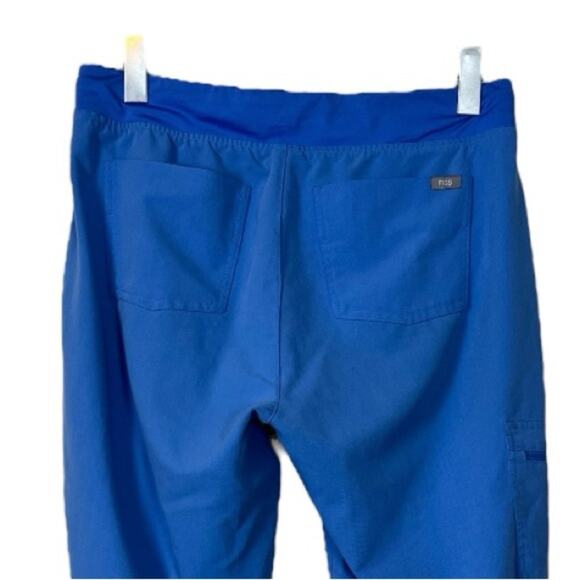 FIGS Jogger Pants Pull On Scrubs Zip Cargo Pocket Blue Women’s Size Medium - Picture 7 of 10